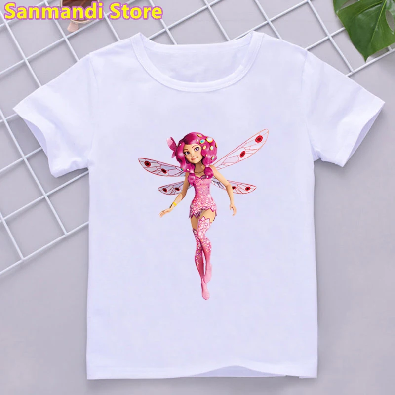 

New The Mia and Me Elf Graphic Print Tshirt Girls/Boys Kids Clothes Funny Birthday Gift T Shirt Kawaii Children T-Shirts 3-13Y