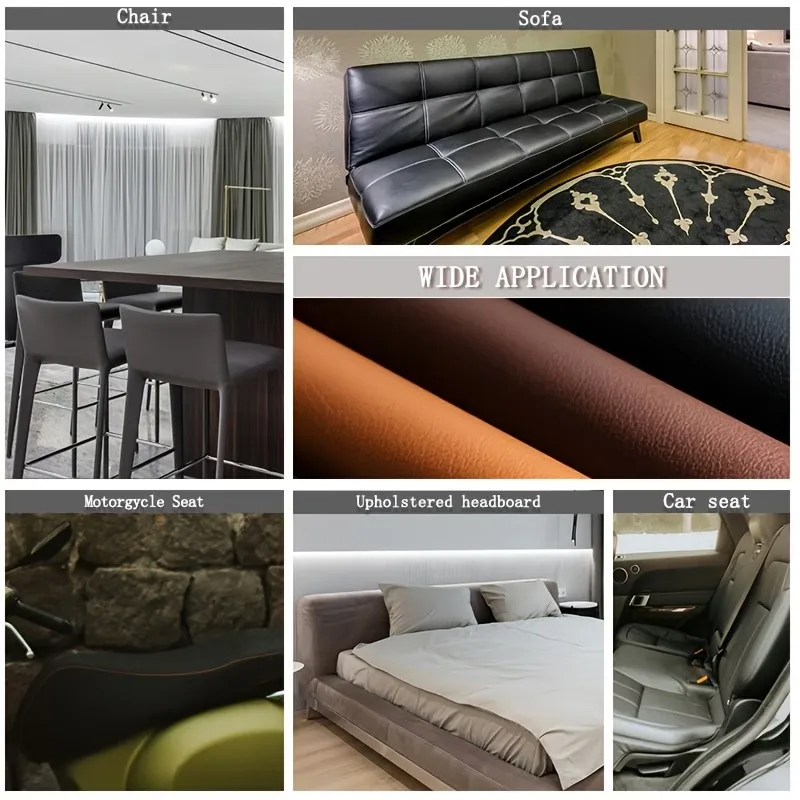 High-Quality Self-Adhesive Artificial Leather Repair Patch, Strong Adhesive, Waterproof and Wear-Resistant, Suitable for Hand Repair of Furniture, Car Seats, Footwear, and Various Daily Leather Goods