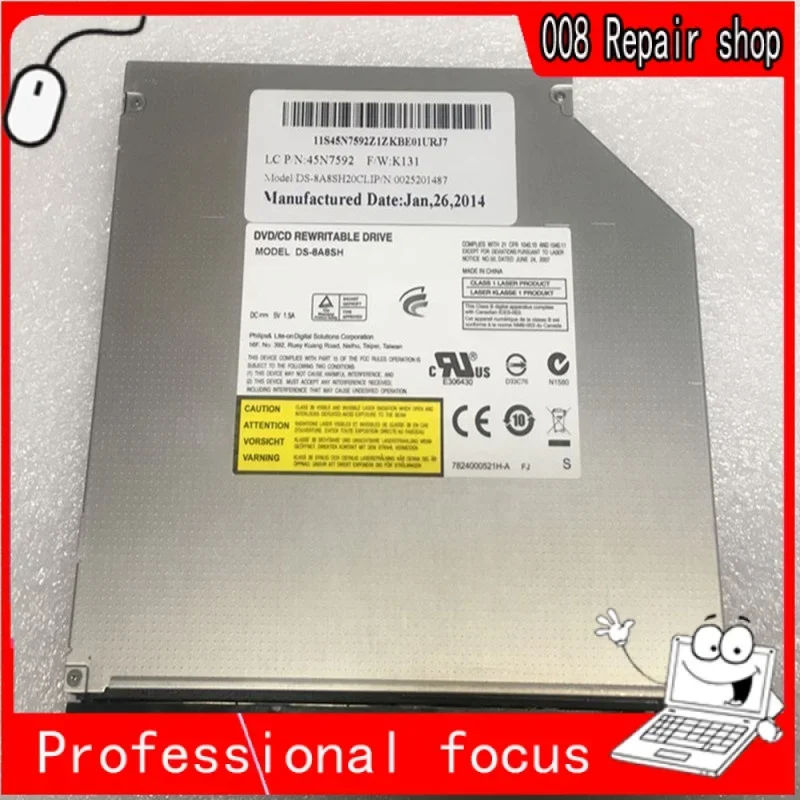 FOR lenov ThinkPad E420 E425 E520 DVD drive DVD burn CD drive with built-in CD drive panel