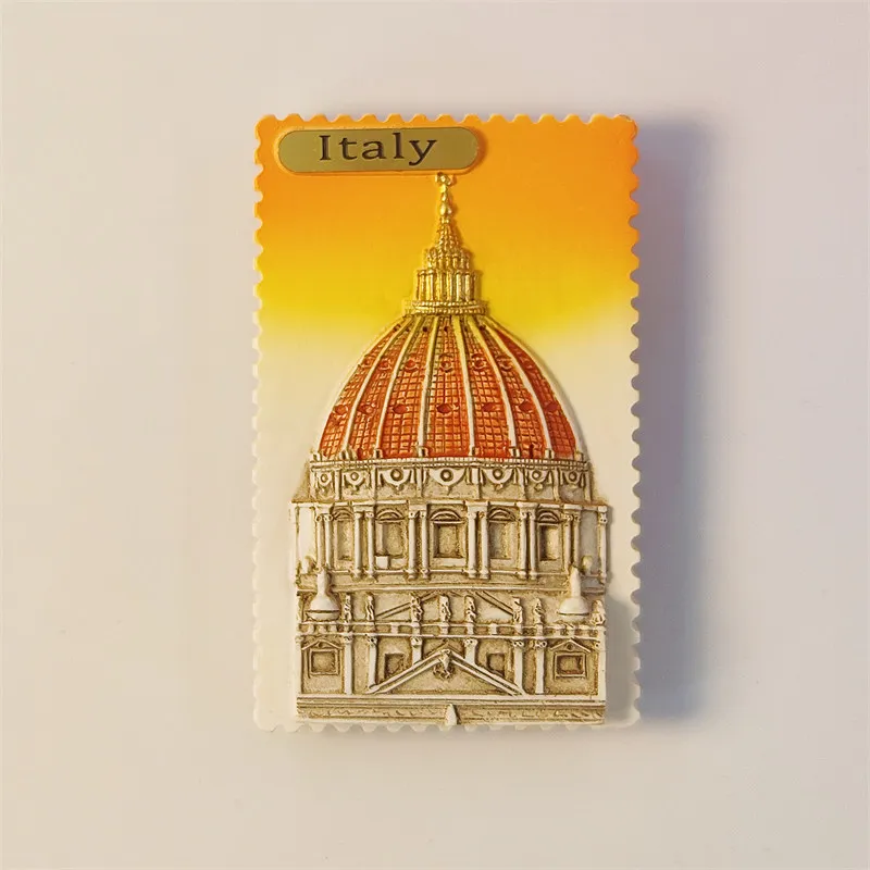 Florence, Italy landmark building tourist souvenir creative three-dimensional dome magnetic refrigerator magnet resin material