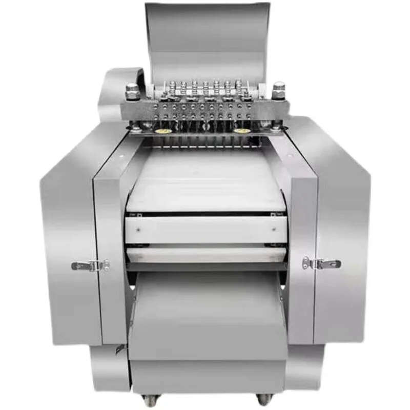 Commercial Automatic Chicken Cutter Machine Multifunctional Meat Cubing Dicer For Duck Goose Ribs Pig Feet Frozen Fresh Meat