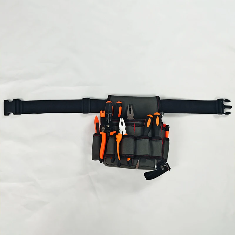 حزام أدوات متعدد الوظائف، حقيبة خصر الأدوات، حزام الأدوات، منضدة النجار والبستاني، مناسبة لأحجام مختلفة من الأدوات، mu