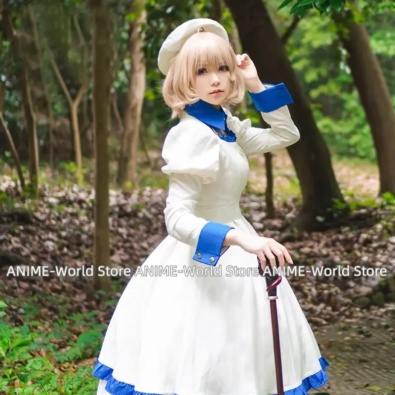 Anime Invented Inference Iwanaga Kotoko Cosplay Costume Women Cute Dress with Hat Halloween Carnival Uniforms Custom Made