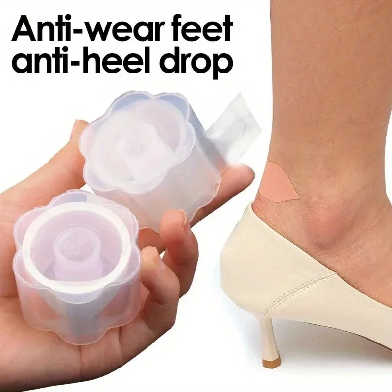 30PCS Gel Heel Protectors Self-Adhesive Heel Liner Pads Anti-Blister Cushion Patches for Shoes