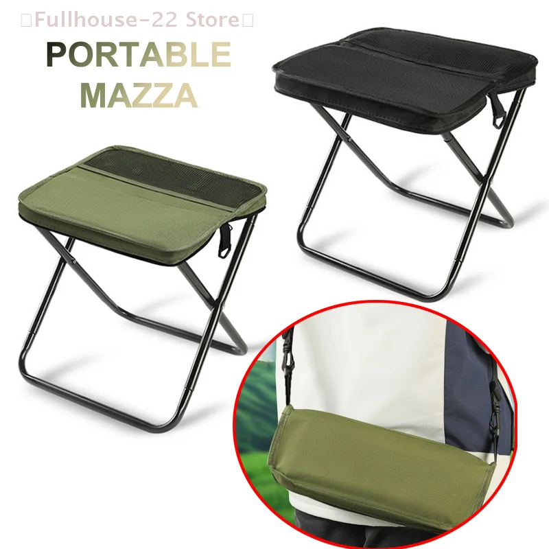 【MAX-22】قعد ظهر قابل للطي، مقعد محمول قابل للطي مع حقيبة حمل، خفيف الوزن، صغير وسهل الحمل، كرسي خارجي للسفر #1