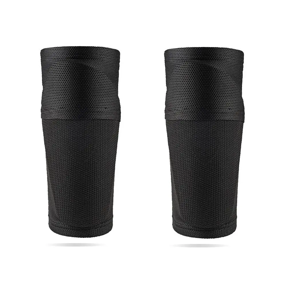 1 Paar Fußball Schienbeins chutz Fußball Crash proof Waden schutz Nylon Bein ärmel Socken Schienbeins chutz mit Taschen training Schutz
