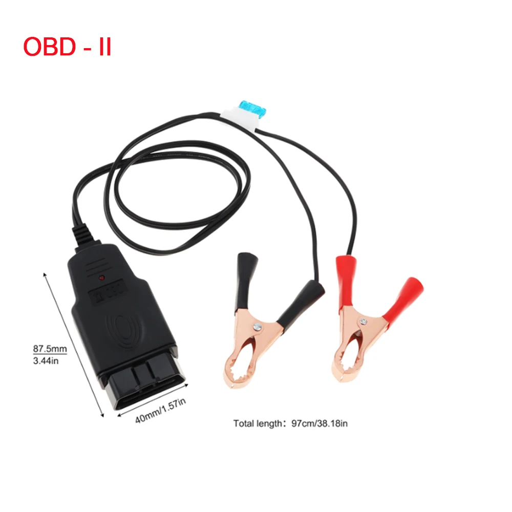 OBD2/OBD - II Car Digital Battery Replacement Tool Power Off Memory Display Battery Voltage Leakage Detection ECU Cable