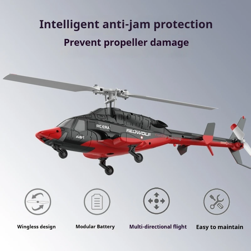 جديد 1/52 RC هليكوبتر RC ERA A61 محاكاة التحكم عن بعد هليكوبتر 4CH 6-محور الدوران طائرة مزودة بجهاز للتحكم عن بُعد اللعب عيد الميلاد هالوين هدية #3