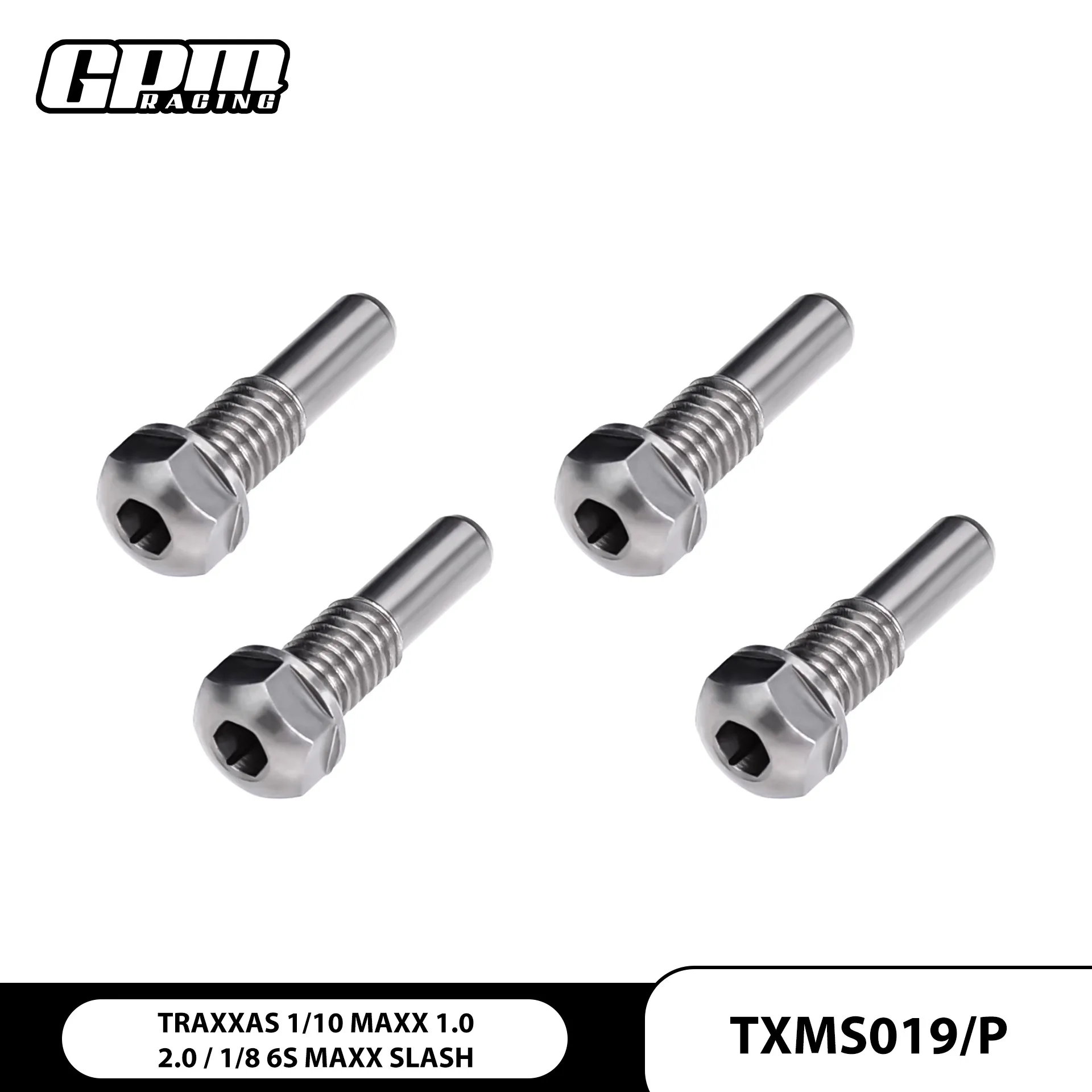 

GPM Stainless Steel King Pin For Front C-Hubs 8940 For TRAXXAS 1/10 Maxx 1/8 6S MAXX SLASH