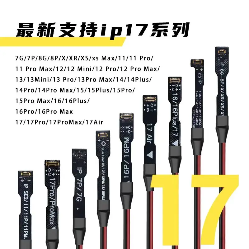 OSS W125 Power Boot Cable for iPhone7/8/X/11/12/13/14/15/16/17Pro Max Battery Activation Detection Repair Tool