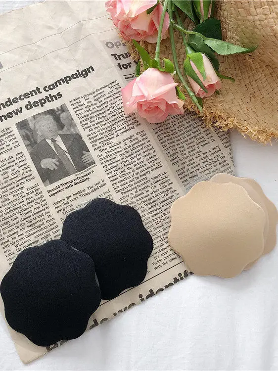 Invisible Silicone Nipple Covers Breathable Thickened Bra Inserts Anti Slip Wedding Dress Pads Women's Underwear Chest Pads view 4