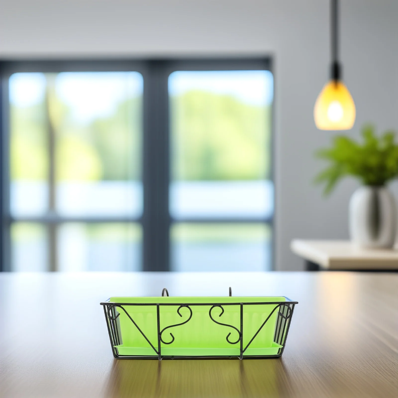 

Rectangular Hanging Flowerpot Thickened Anti Pressure Vegetable Containers Plastic Pots Iron St Drainage Gardening Gift Planting