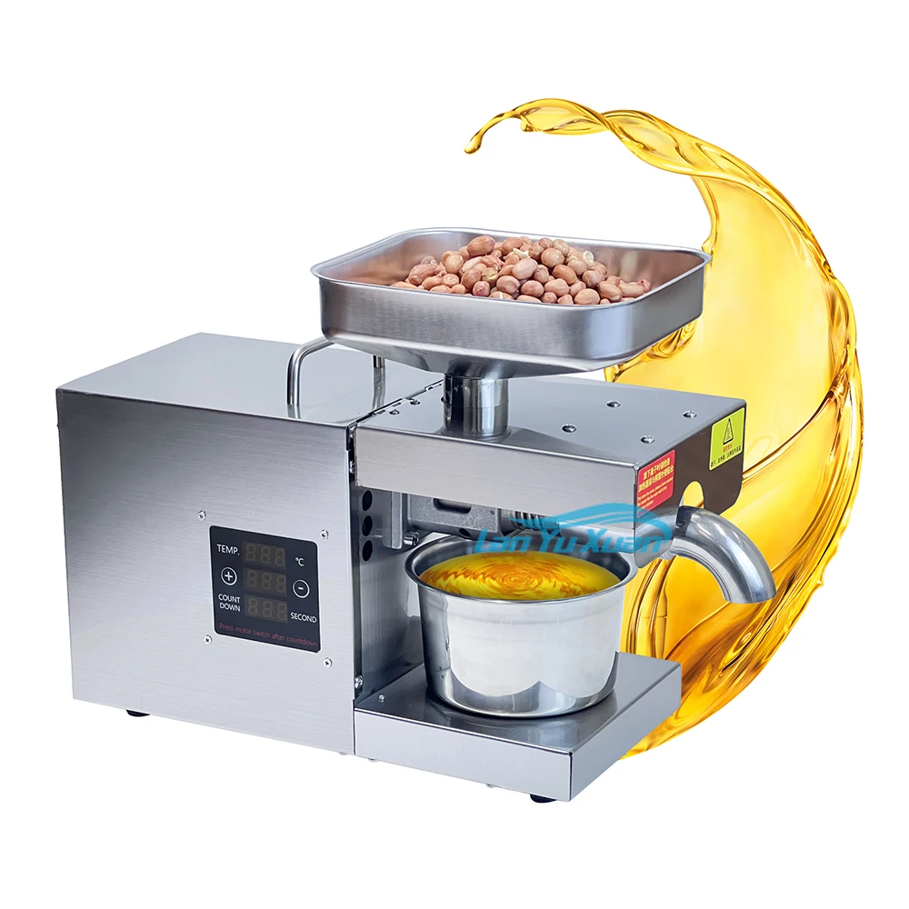 

2023 Upgraded Version Home Use Coconut Automatic Peanut Mini Oil Press Machine Sunflower Cold Pressers