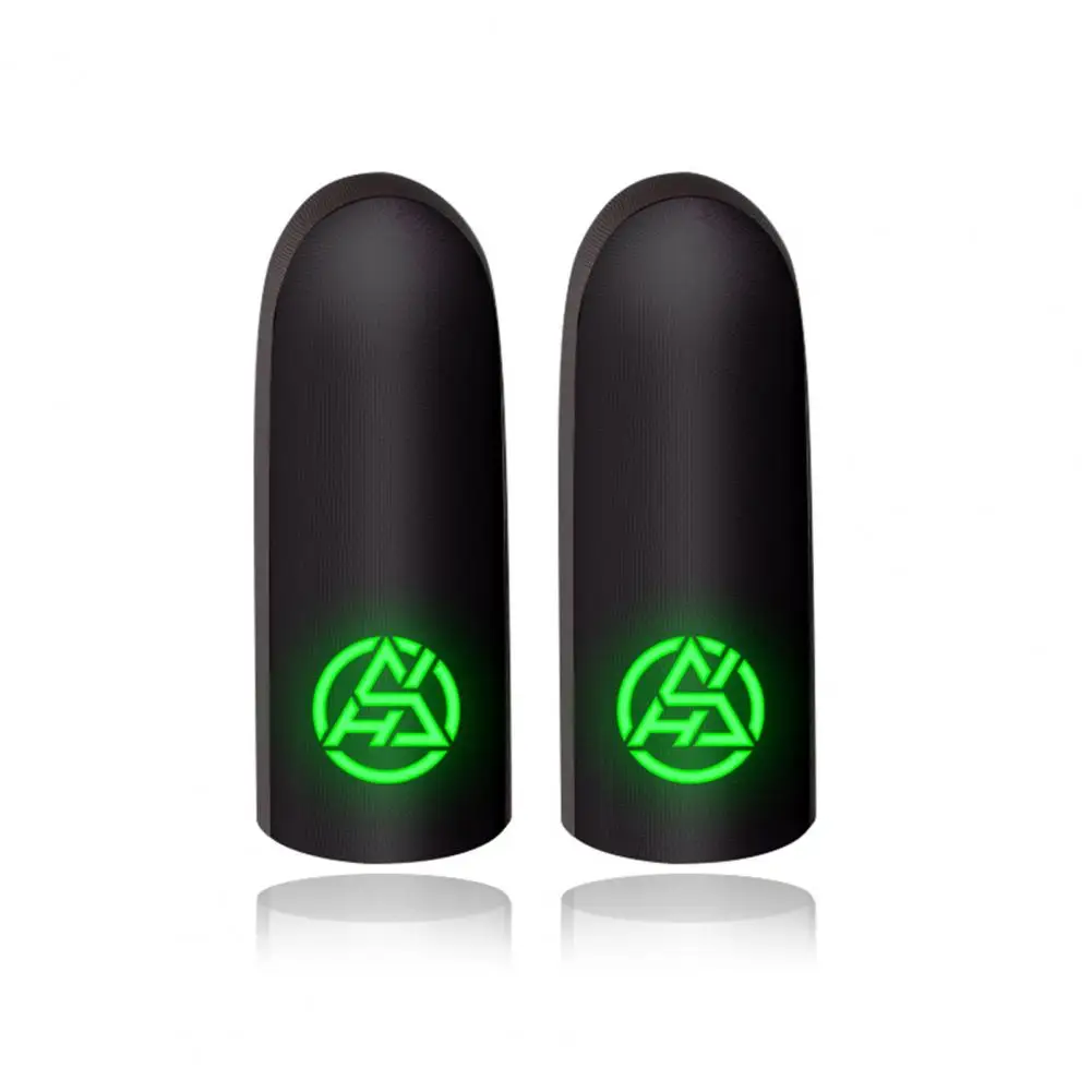 

2Pcs Useful Gaming Thumb Sleeves Luminous Game Control Comfortable Mobile Phone Gaming Finger Sleeves