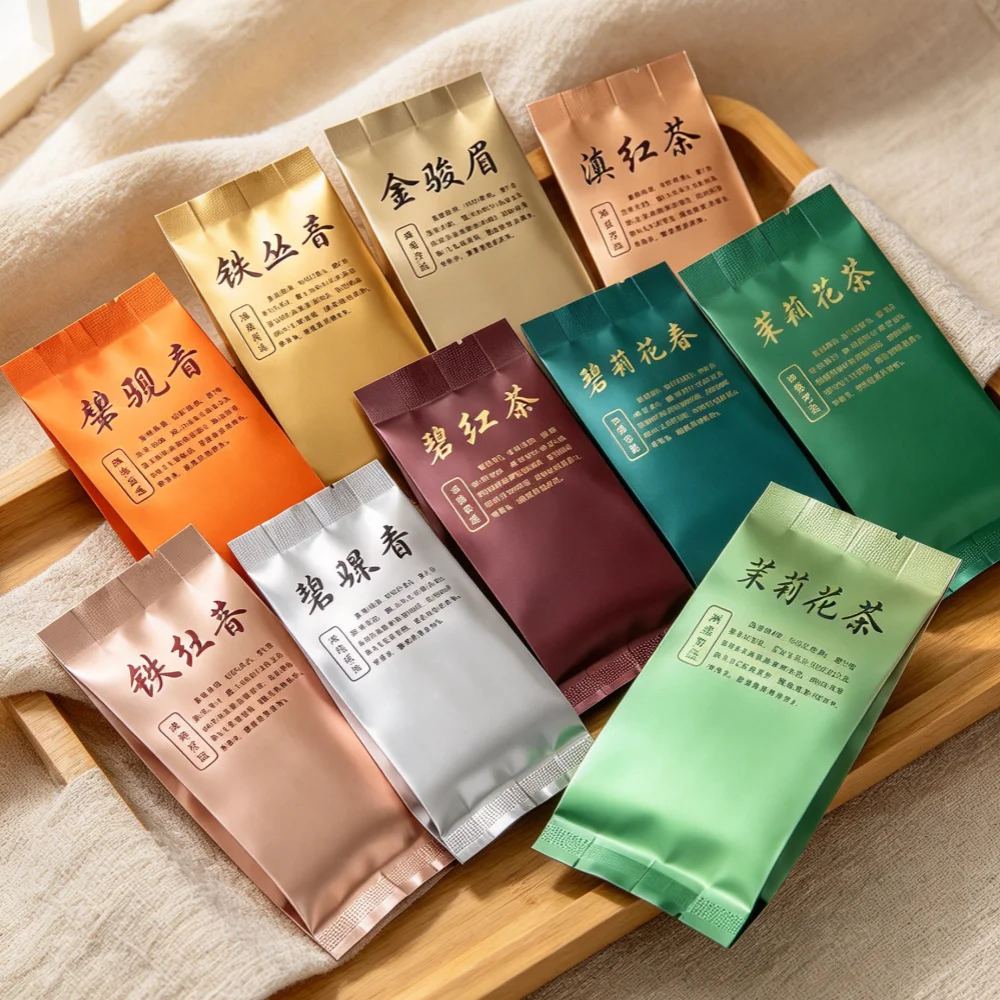 Dancong oolong tea Bag Zipper Bags Chinese Dahongpao JinJunMei Black tea Self Sealing bag Longjing Green tea Packing Bag
