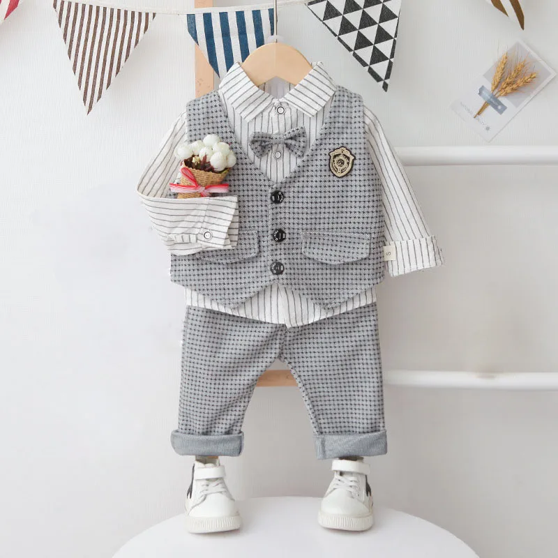 Clothing set boys jackets vests+shirts+pants deliver bow tie flower child ceremony clothes 0-5-years-old fashion children's Wear