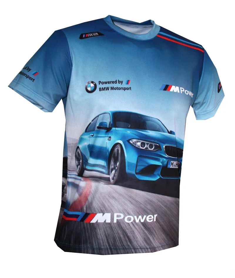 

BMW Motorcycle T-Shirt Men's T-Shirt Off-Road BMW Printed T-Shirt Summer Sports Sweat Absorbing Breathable Quick Drying T-Shirt