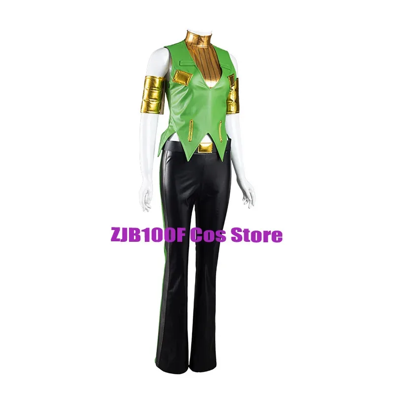 애니메이션 조조의 기묘한 코스프레 의상 Hermes Costello Cosplay UniformHalloween 카니발 의상 세트
