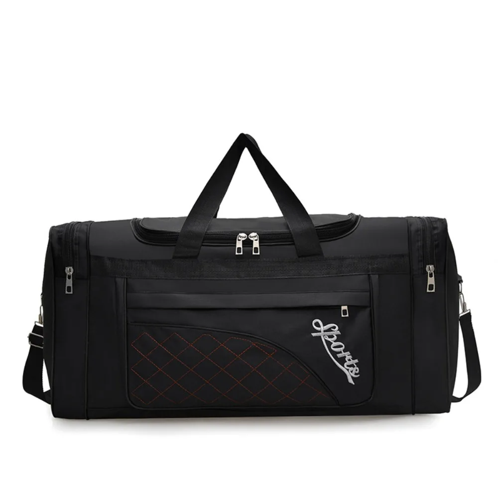 

Large Capacity Travel Duffel Bag Dustproof with Shoe Compartment Travel Luggage Handbag Lightweight Waterproof