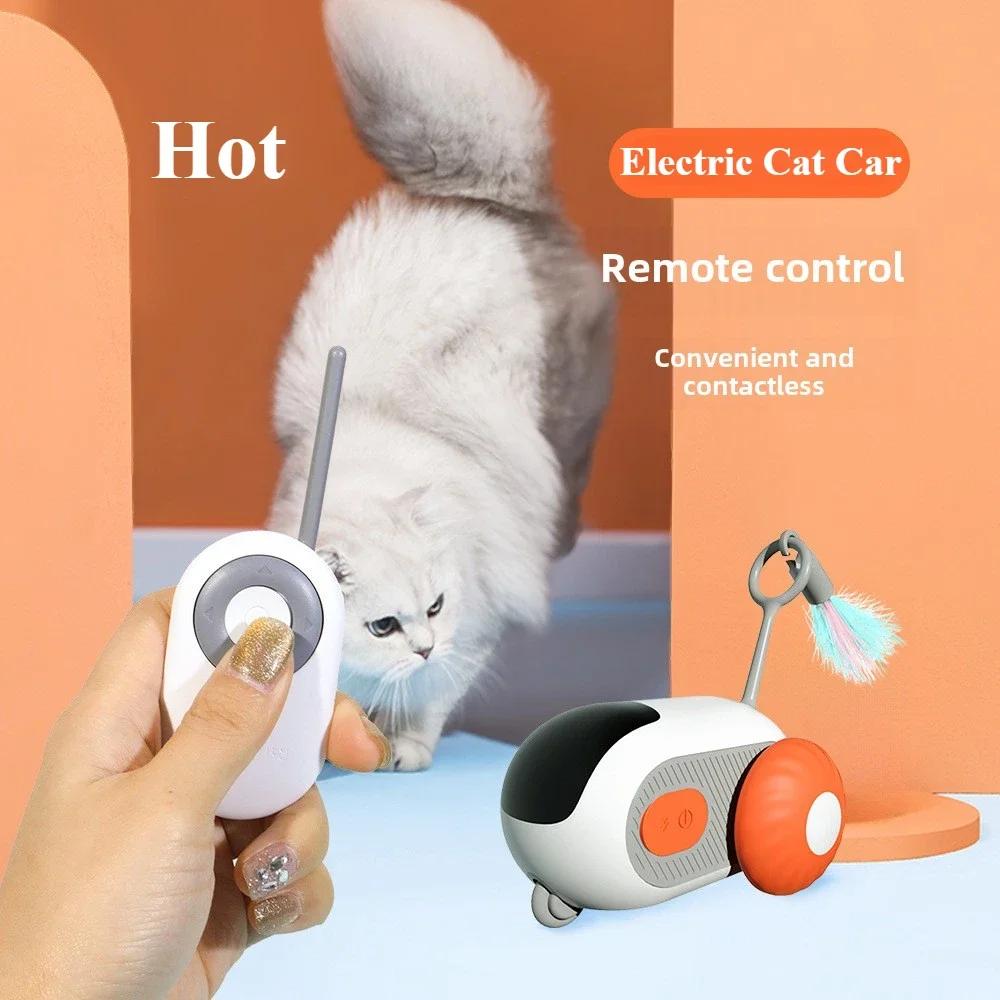 

Interactive Cat Toy Ball Automatic Rolling Remote Control Toy Car Games Cats Products Pet and Kitten Supplies Toys for Cat Stuff