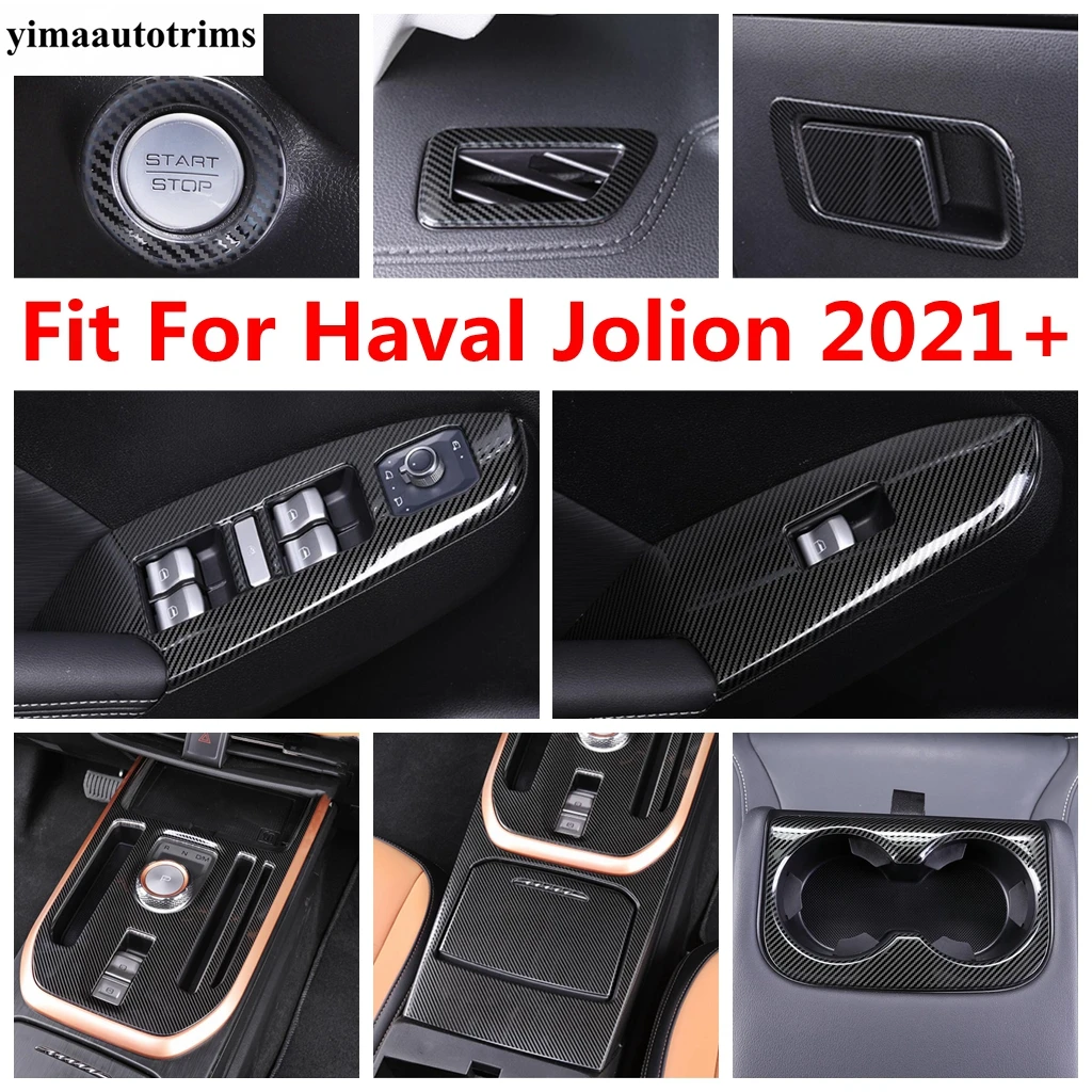 

Glove Box / Window Lift / Water Cup / Gear Shift / Dashboard Air AC Vent Cover Trim For Haval Jolion 2021 - 2024 Accessories