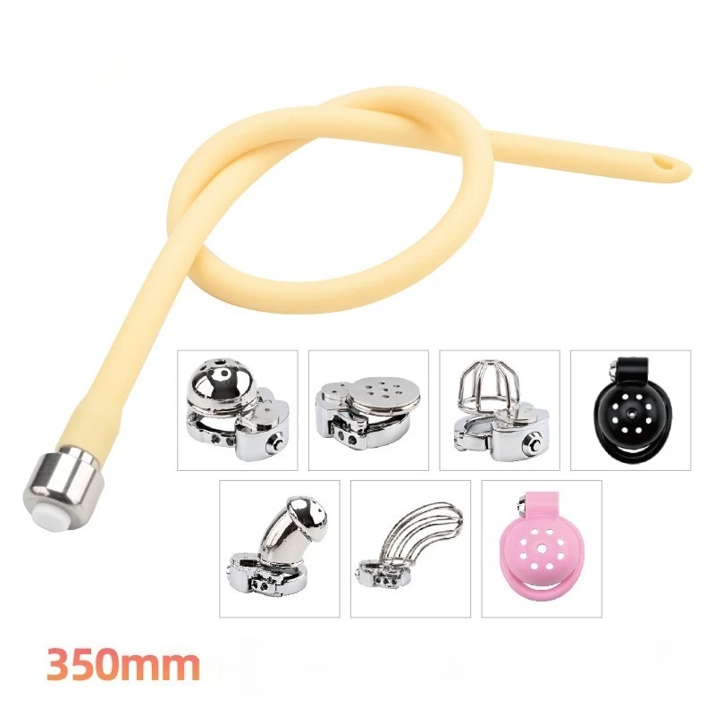 قضيب عين الحصان طويل جدًا 350 مم، قفل العفة، ملحقات مانع البول، قضيب تحفيز مجرى البول، قضيب إدخال مجوف للذكور