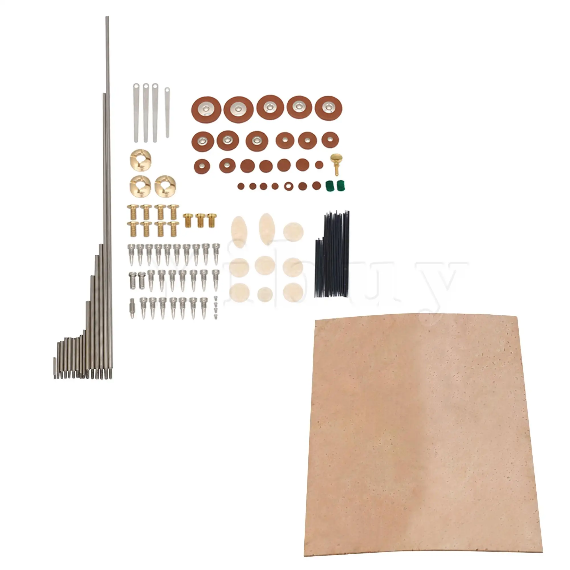 

Yinuy Leather Pads & Screws with Cork Sheet Kit for Tenor Saxophone Repair