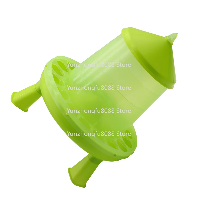 Poultry Green Clear Automatic Wine Bell Drinker and Feeder