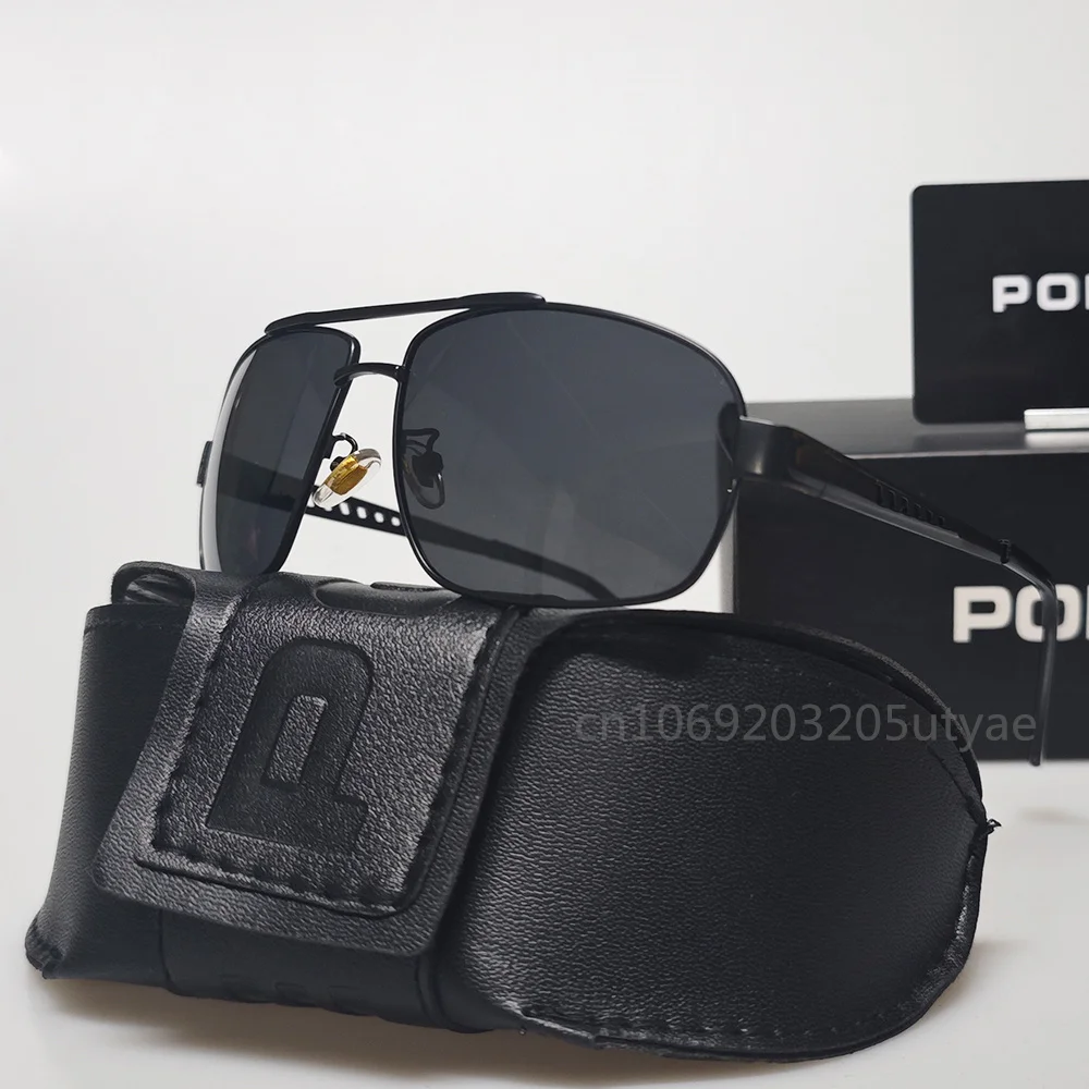 UV Resistant Polarized Sunglasses Vintage Trend UV400 Shades Original Luxury Brand Business Driving Sunglasses for Men Policer