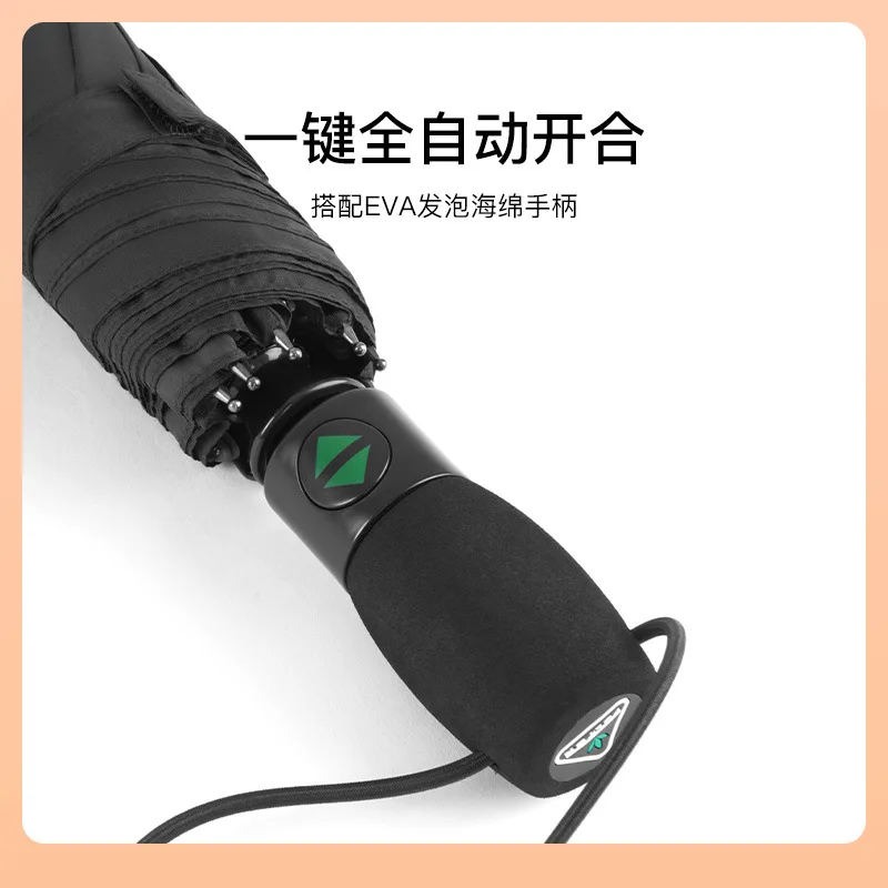 Storm-resistant umbrella Large men's umbrella Business automatic reinforcement fold