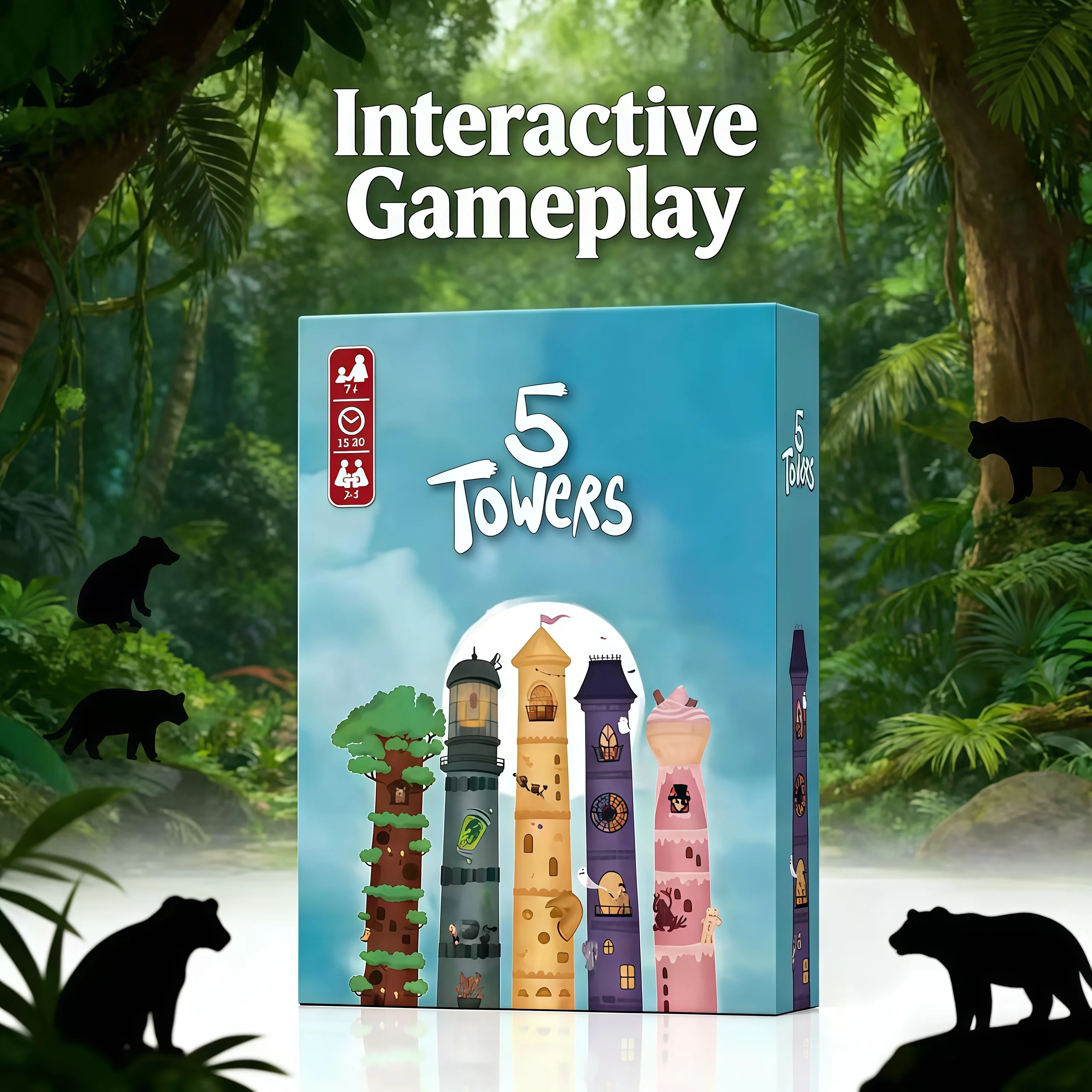 Der neue Stil 5 Towers ist ein schnelles Kartenspiel, das als Geburtstags- und Weihnachtsgeschenk perfekt ist und die Atmosphäre lebt