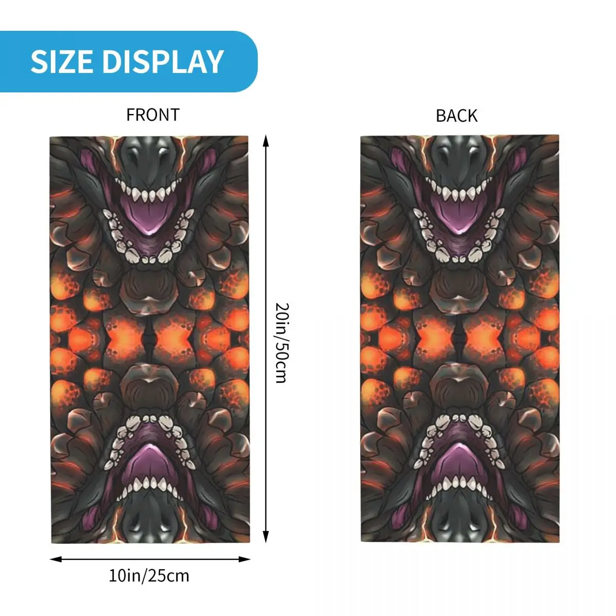 Bazelgeuse (Monster Hunter World) Face Bandana Neck Gaiter Printed Magic Scarf Multifunction Balaclava Riding Adult All Season