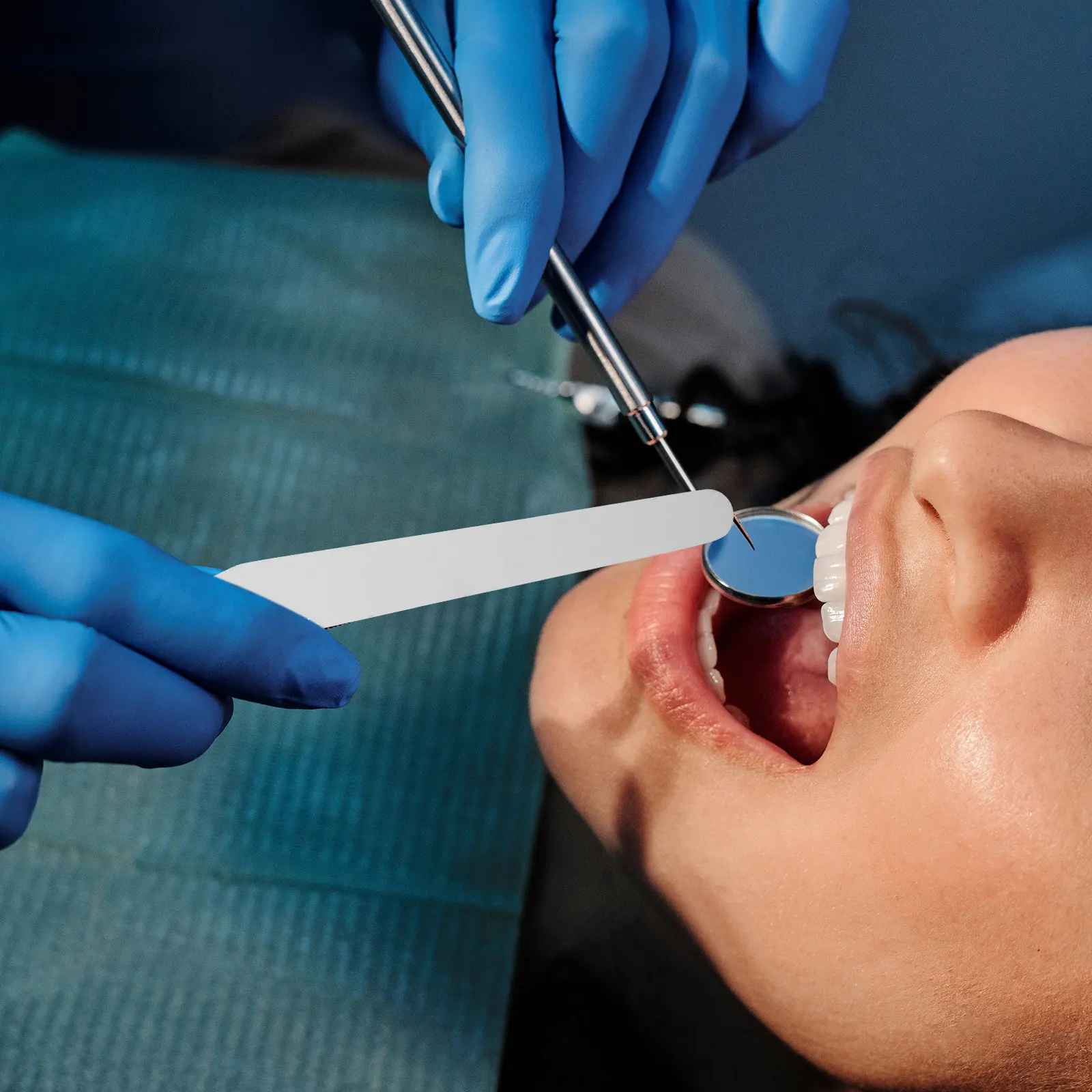 

10Pcs Stainless Steel Dental Spatulas Reusable Clinic Mixing Plates Professional Tools for Dentists Smooth Edge Tongue