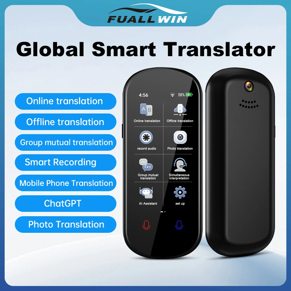 

S80 pro real time language translator 138 ​​​​Inter-Translator Offline Camera Intelligent Voice For chatgpt AI Voice Translation