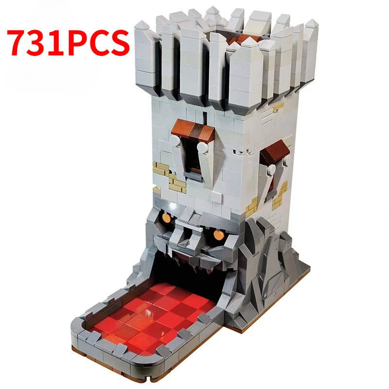 Classic Game Accessories Automatic Loading Dice Tower Building Blocks Dungeonsed Dragons Roll a Die Assembly Model Kids Toy Gift