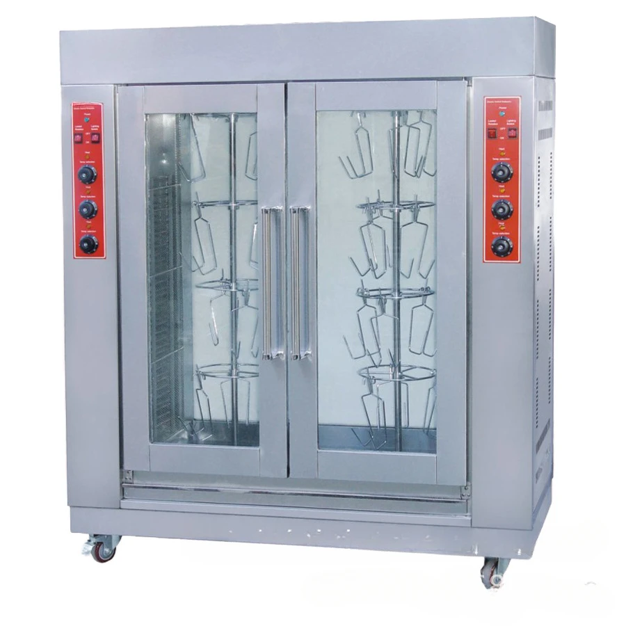 FXD-206-2 kitchen equipment, double door rotary roast chicken oven, roast duck oven, barbecue oven