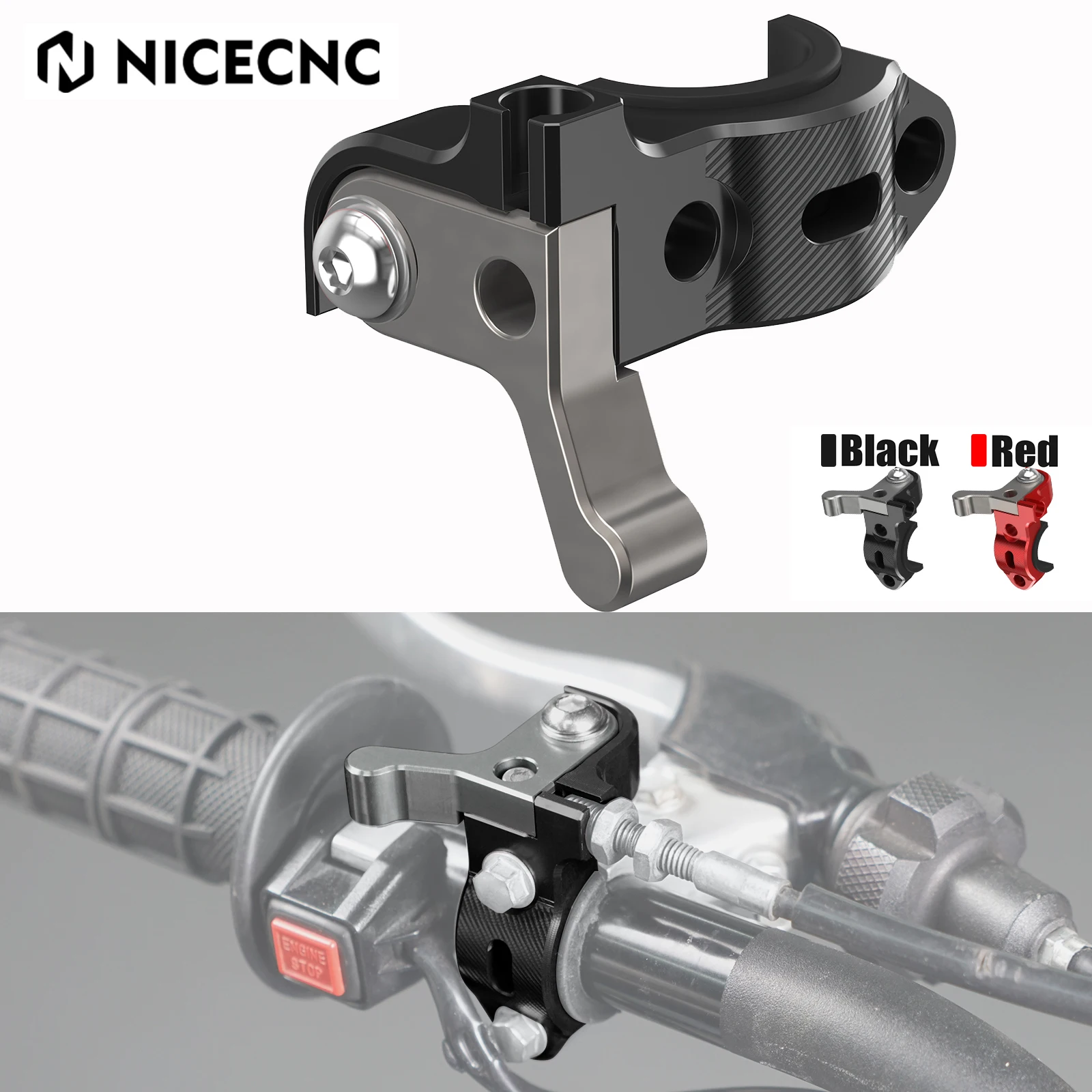 H2CNC Rotating Bar Clamp Hot Start Lever For Yamaha WR250 F WR250R WR250F WR426F WR450F TTR250 YZ125 250 250F 426F YZ450F  YZ85