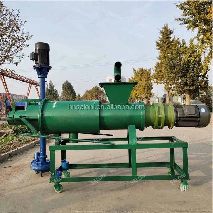 hot sale farm use pig chicken manure dewatering machine/fecal solid liquid separator/manure processing machine