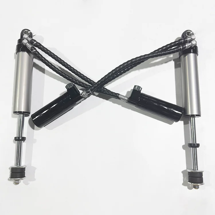 LJ 72 Amortecedores de caminho de óleo duplo de 2 polegadas com 2,5 de diâmetro preto