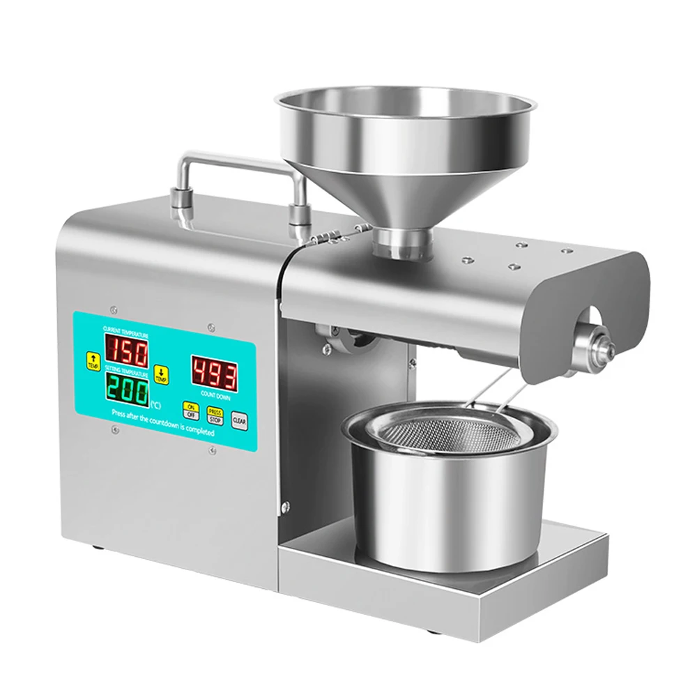 RG-312 Intelligent Stainless Steel Oil Presser Household Automatic Pressing Machine No-Fry Material Oil Extraction Device Digita