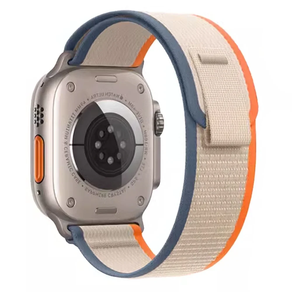 Strap for Apple Watch Band 49mm 45mm 44mm 40mm 41mm 42mm 38 46mm Nylon Sports Trail Loop Bracelet series 10 9 8 7 6 5 se Ultra 2