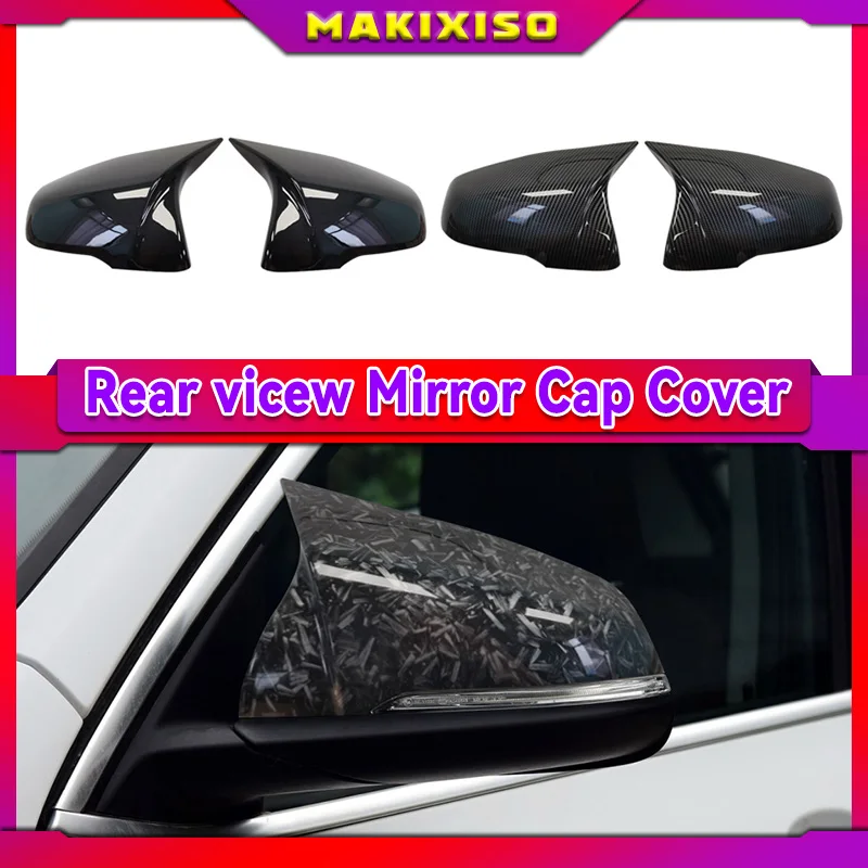 1 Pair Replacement Carbon Mirror Cover Caps For BMW X1 F48 X2 F39 Z4 G29 2GT F45 F46 F52 F40 Toyota Supra