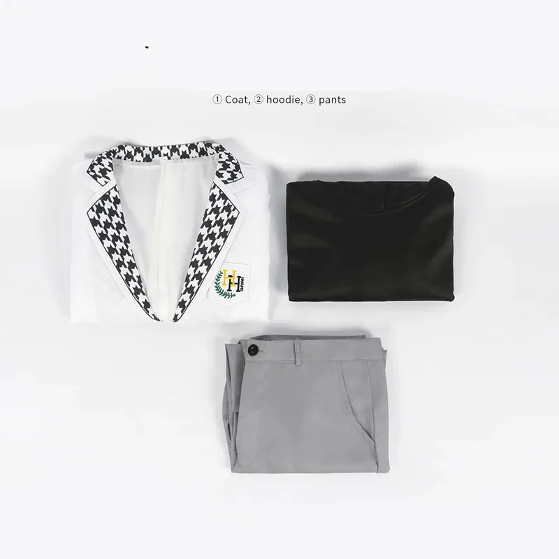 أزياء أنيمي بلو لوك التأثيرية أزياء ناجي سيشيرو المدرسية المطرزة سترة هوديي السراويل عيد الميلاد بدلة الحفلات مجموعة كاملة من الملابس