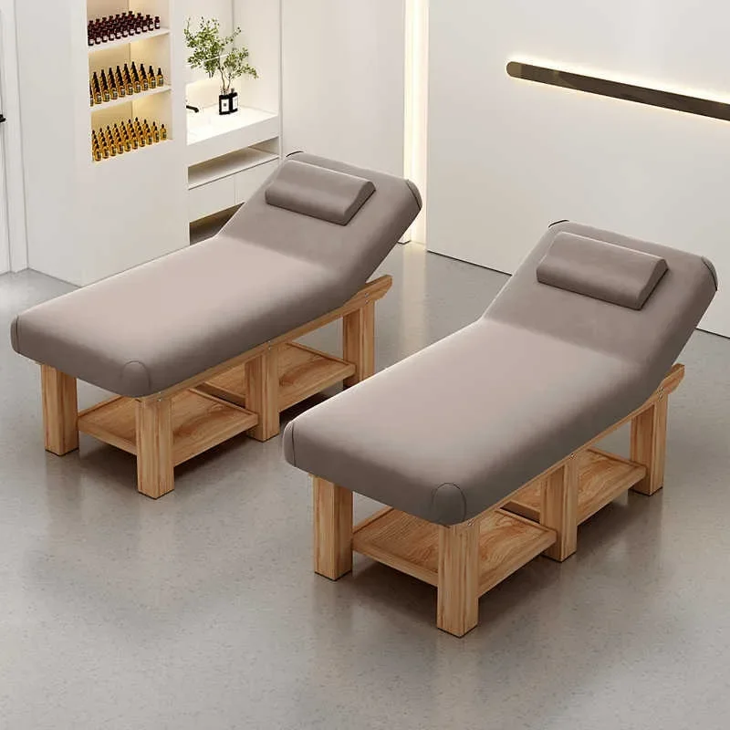 Solid wood latex beauty salon special beauty High-end Thai SPA bed Massage bed Physiotherapy Full body massage