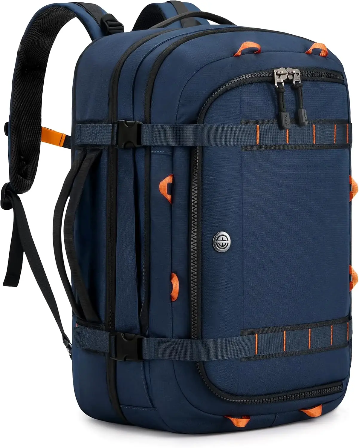 

Expandable Travel Backpack with TSA Approval, Dual Laptop Storage for 17.3" and 15.6", Waterproof Compartments in Navy Blue