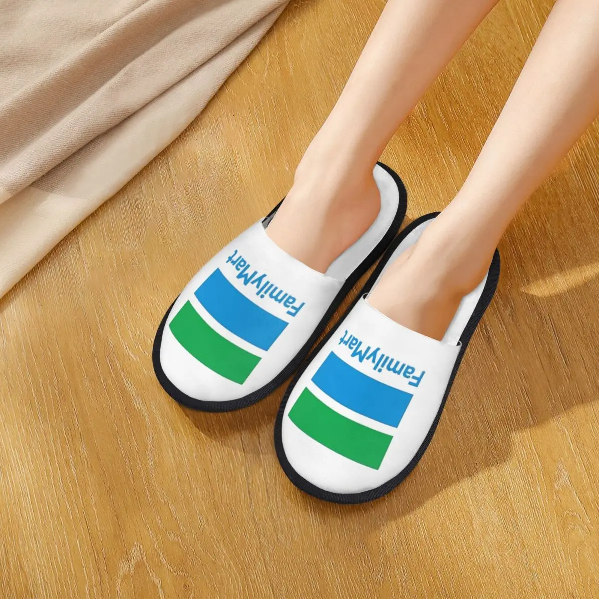 

Custom Family Mart Slippers Memory Foam Warm Soft Women House Slipper Indoor Cozy Shoes