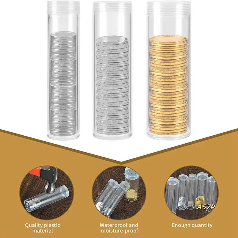 

Coin Tubes Assorted Sizes Coin Storage Tubes Nickel Coin Tubes Coin Collection Supplies