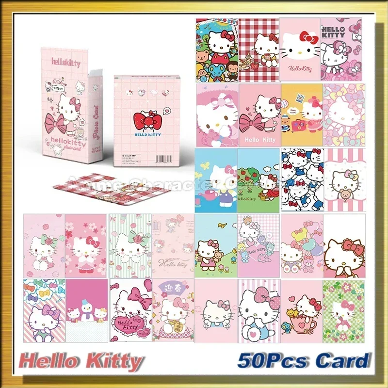 LOMO Cards Anime Hello Kitty Melody Purin Crayon Shin-chan Post Card Photocards Hobby Game Collection Toys For Children Gifts