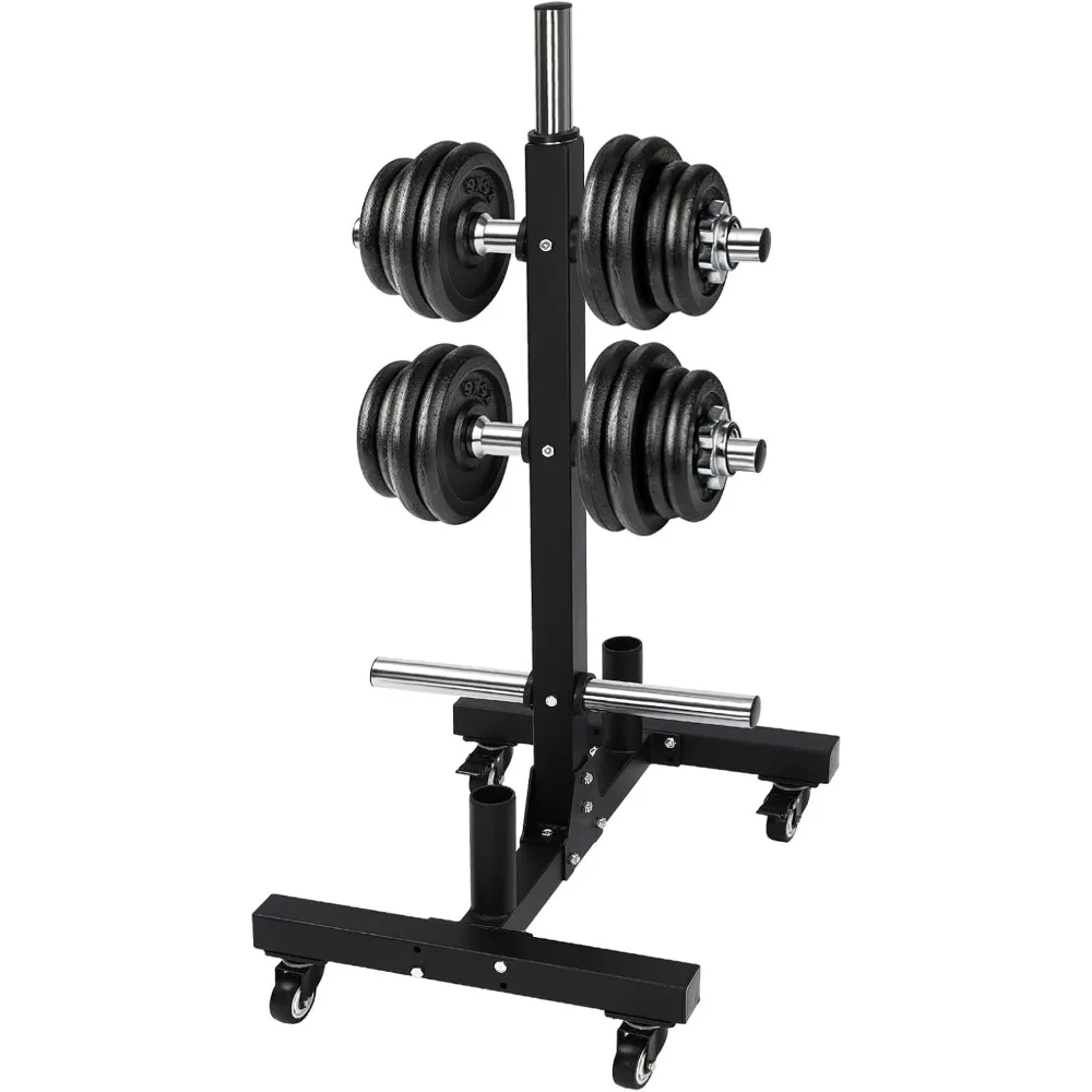 

Plate Rack Tree, Dumbbell Rack, Vertical Storage Tree, 1102 lbs Capacity