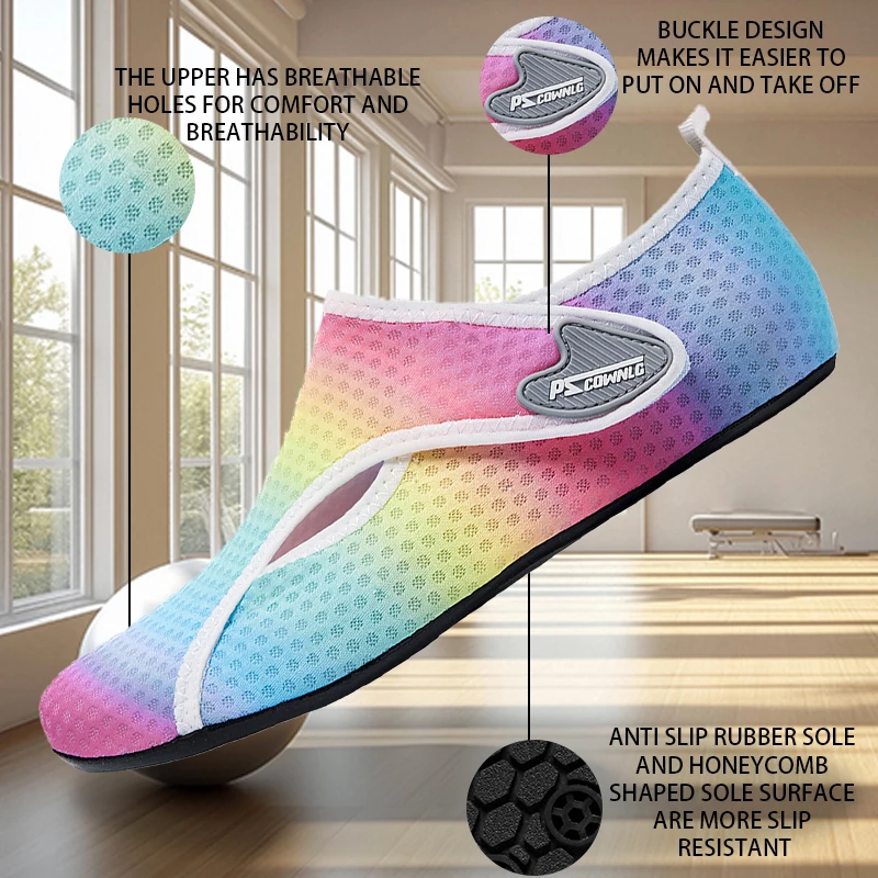 

Non-Slip Soft Bottom Yoga Shoes for Women And Men - Home Use Fitness DanceTraining Shoes Yoga Running Jump Rope Shoes